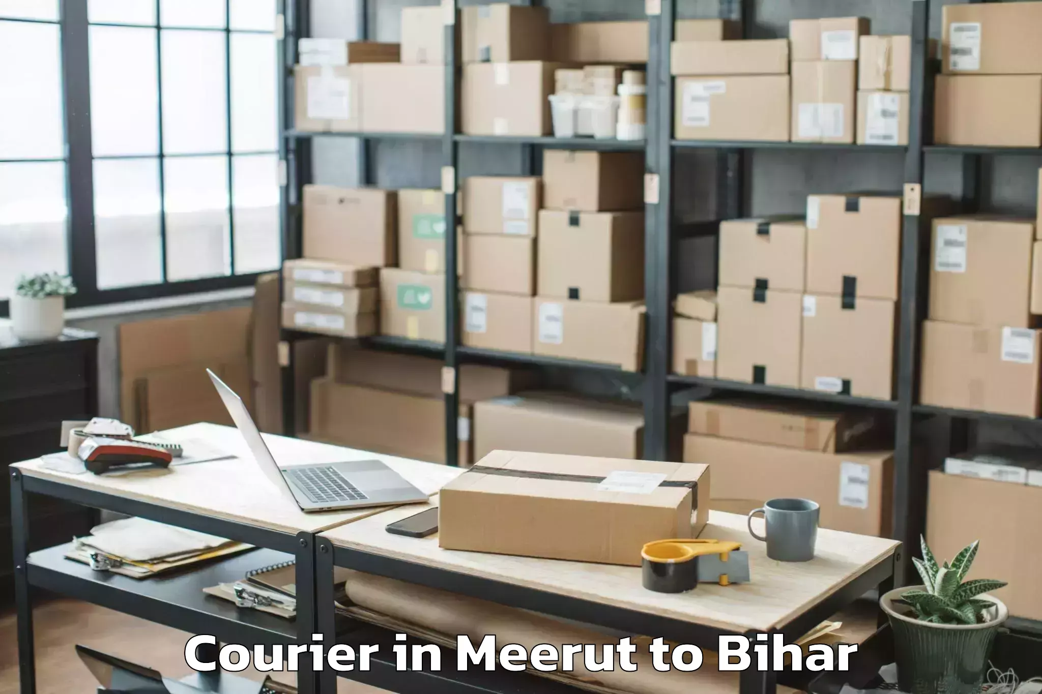 Efficient Meerut to Kesaria Courier